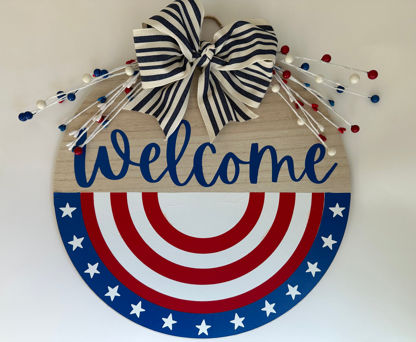 Celebrate America Welcome Sign